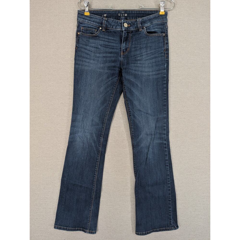 White House Black Market Blue Jeans Size 4P Slim Boot